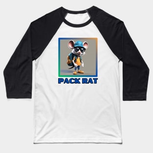 Funny camping core pack rat backpack hiker Baseball T-Shirt